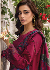 Carnation By Rang Rasiya Embroidered Lawn 3 Piece Unstitched Suit RR25CLFE D-07 ARIA